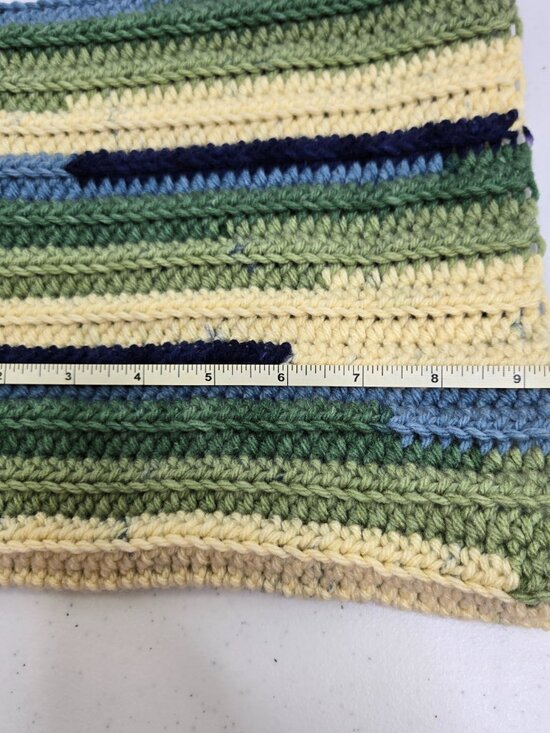 Handmade Crochet Cat Ear Beanie, Striped Acrylic Kitty Hat main image 4
